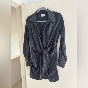 Black leopard Runaway dress